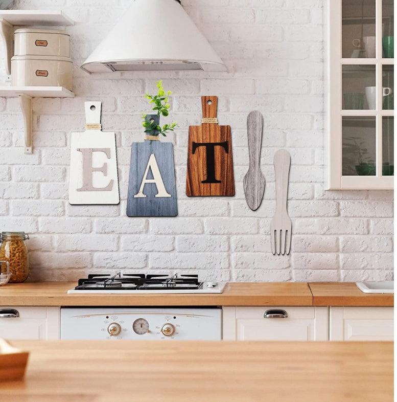 Transform Your Kitchen with Our Wooden Farmhouse Kitchen Hanging Decor