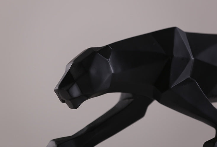 Discover the Elegance of the Modern Abstract Black Panther Sculpture