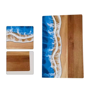 Discover the Elegance of the Epoxy Resin Acacia Cutting Board